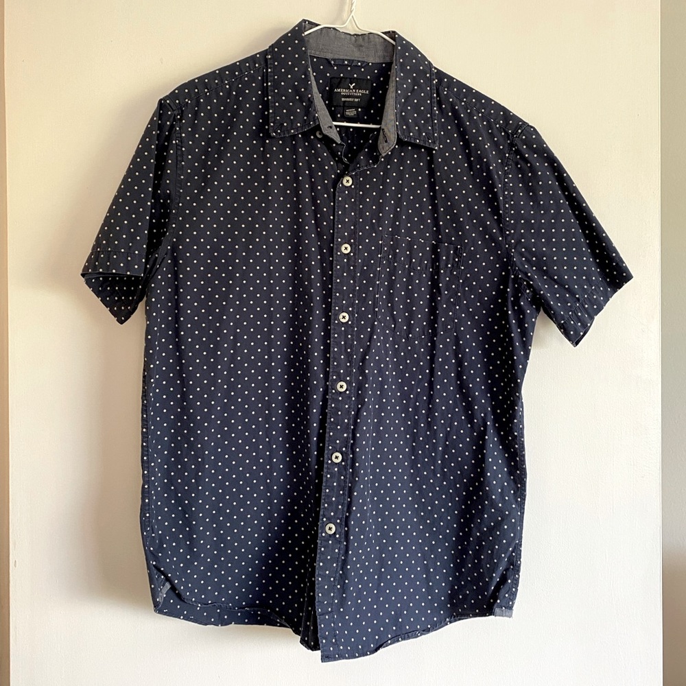 American Eagle Seriously Soft Button Down - image 1